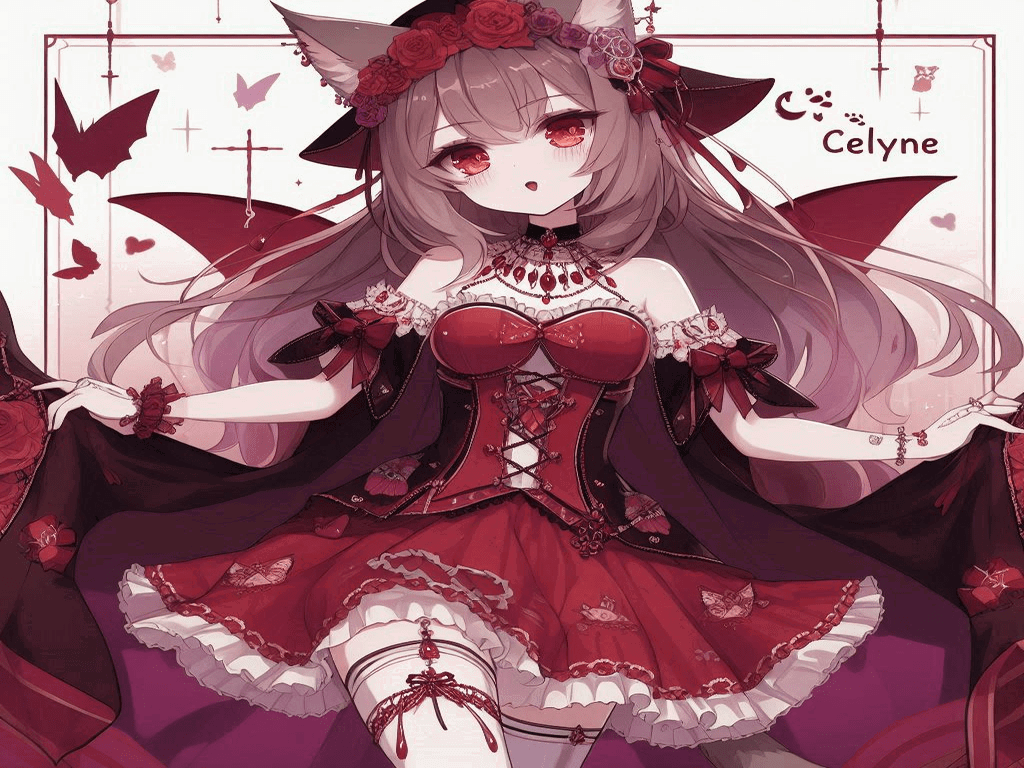 Cover art for Vampurr, a catgirl scenario on AI Dungeon