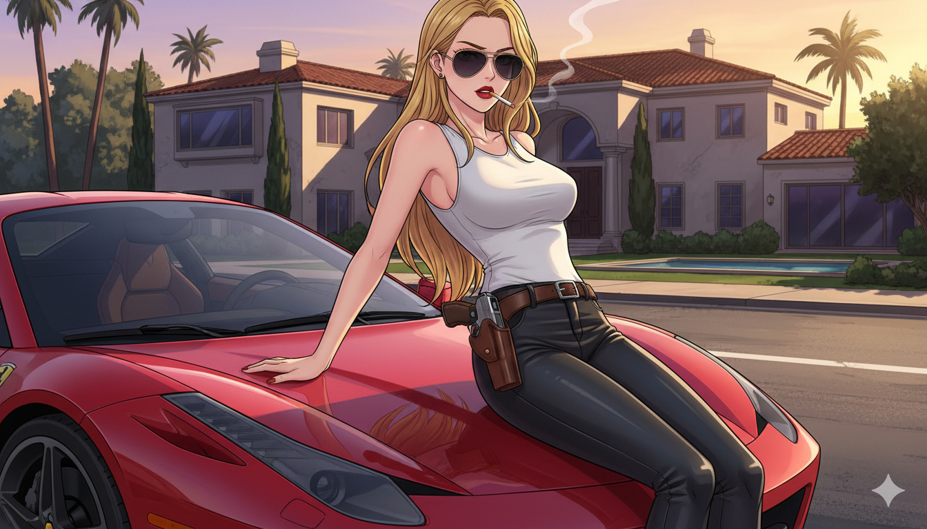 Cover art for GTA: Modern fantasia, a gang scenario on AI Dungeon