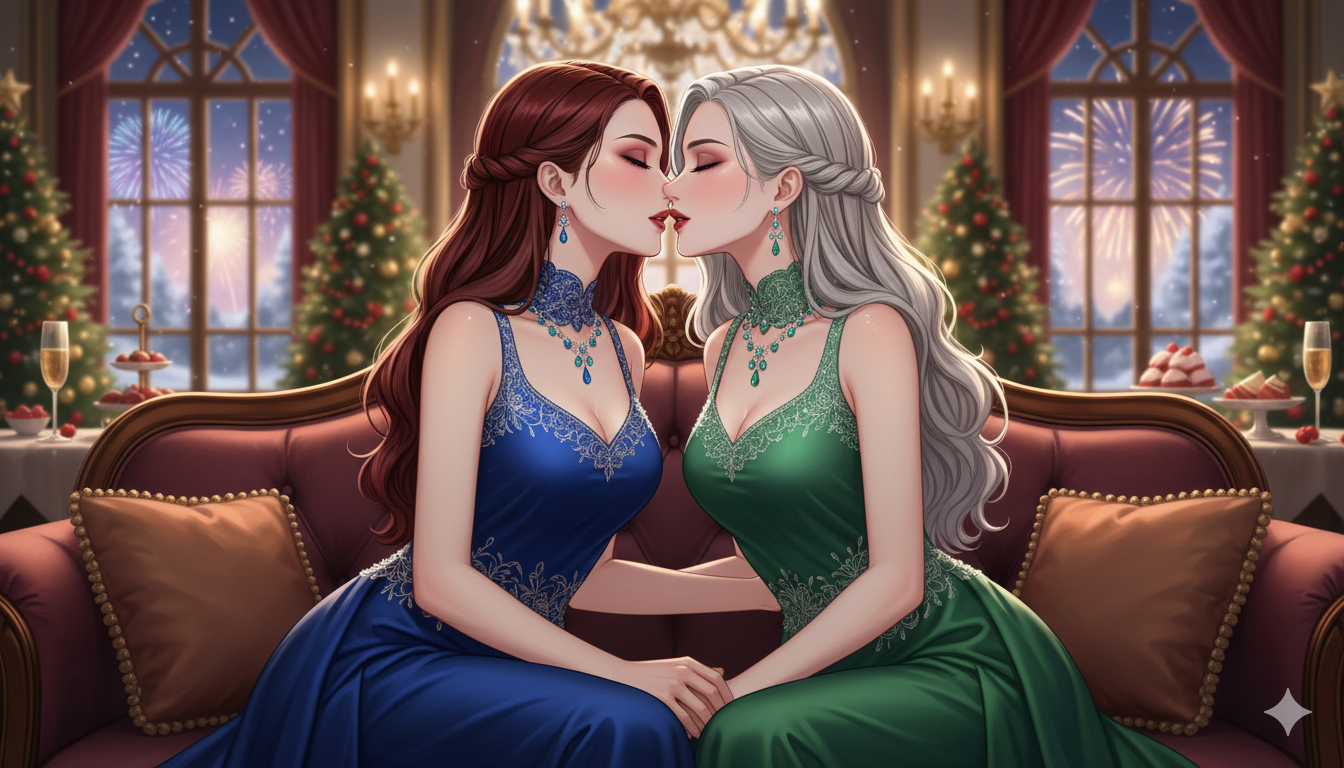 Cover art for high class party, a romance scenario on AI Dungeon