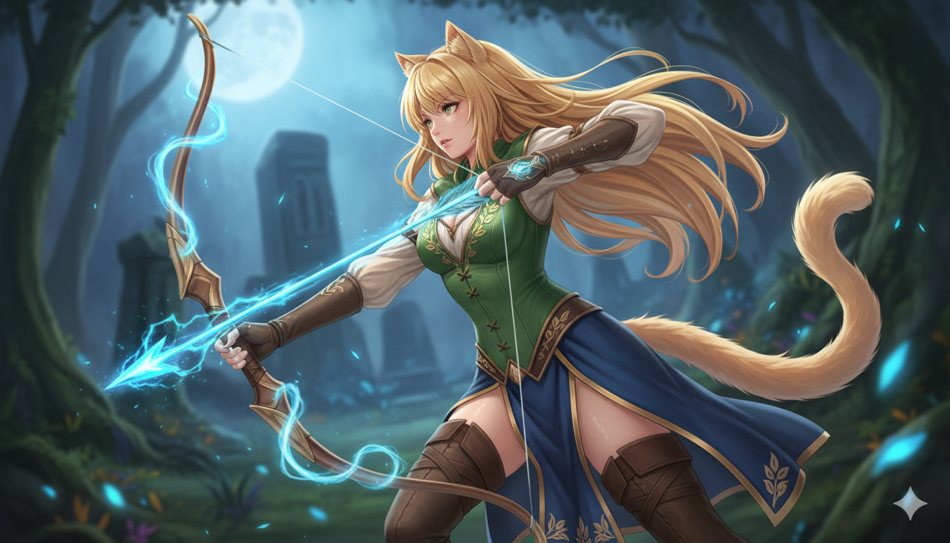 Cover art for World class Nyarcher, an archer scenario on AI Dungeon