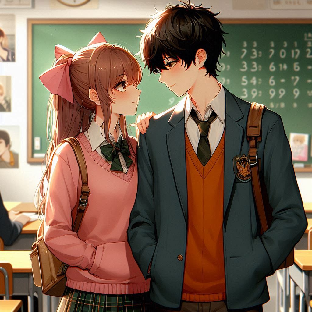 Cover art for My first love, a school scenario on AI Dungeon