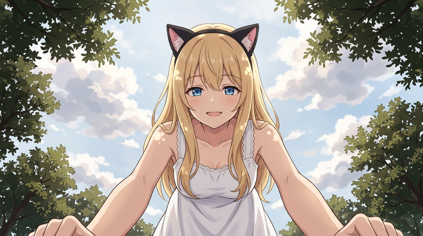 Cover art for That chuunibyou catgirl, a comedy scenario on AI Dungeon