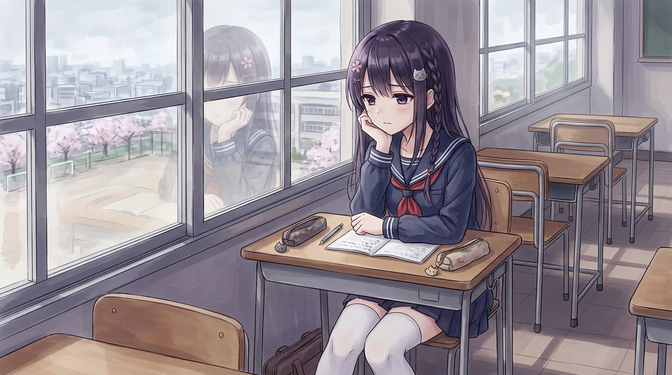 Cover art for Transfer girl, a romance scenario on AI Dungeon