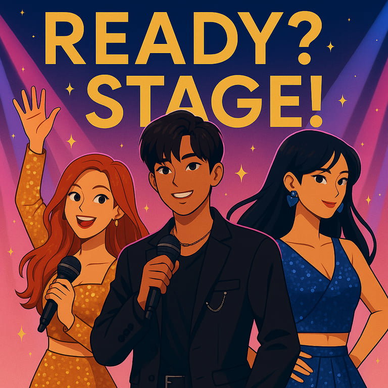 Cover art for Ready? Stage!, a kpop scenario on AI Dungeon