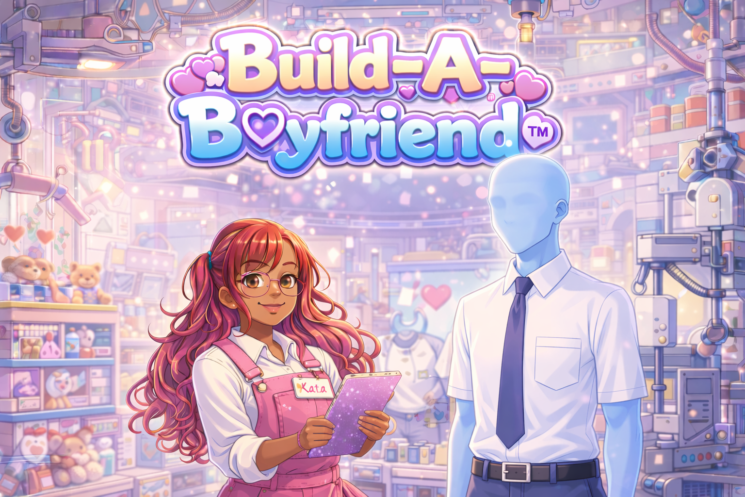 Cover art for 🧸 BUILD-A-BOYFRIEND™, a romance scenario on AI Dungeon