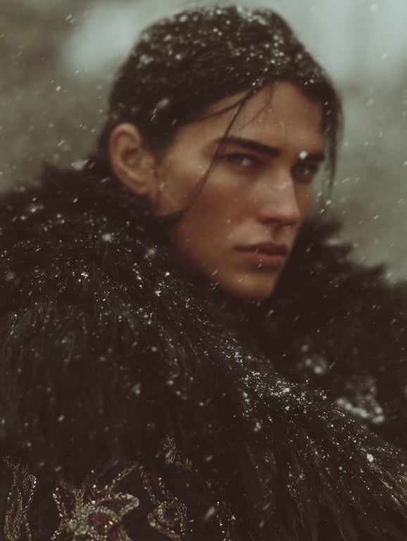 Cover art for The Winter March, a romance scenario on AI Dungeon