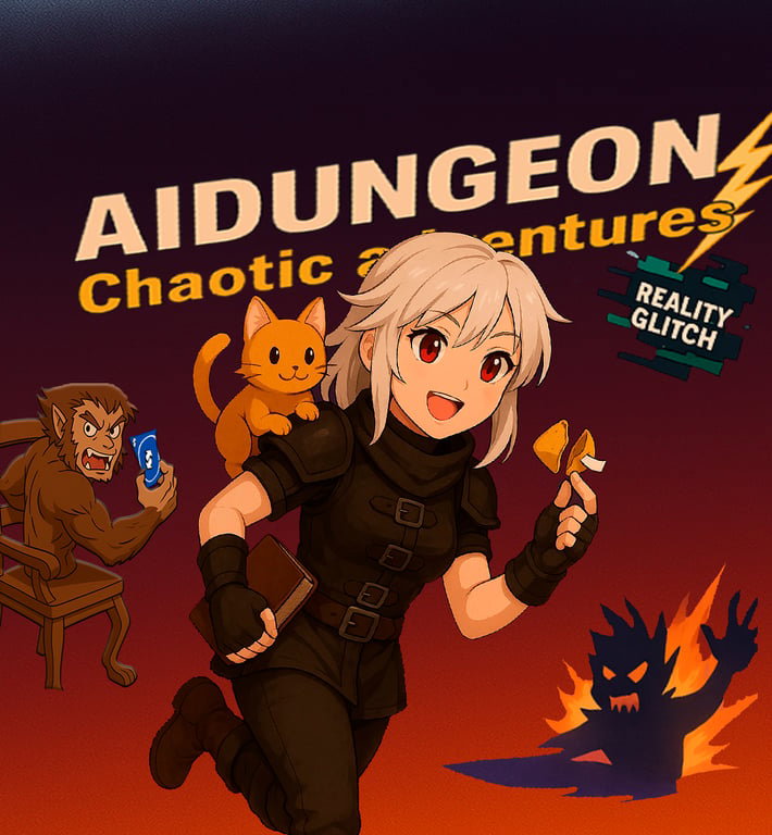 Cover art for Chaotic Adventures on AI Dungeon