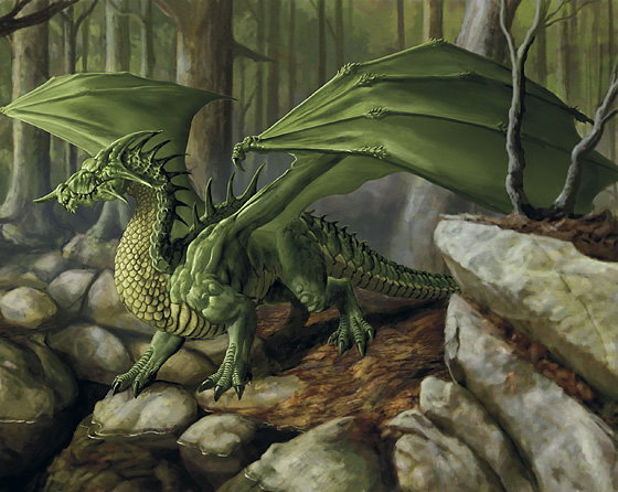Cover art for Chromatic Dragon Series: Green, a dragon scenario on AI Dungeon