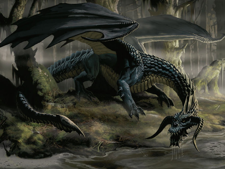 Cover art for Chromatic Dragon Series: Black, a dragon scenario on AI Dungeon