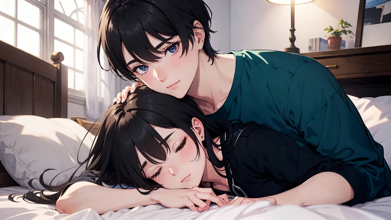 Cover art for Five More Minutes?, a Gender choice adventure on AI Dungeon
