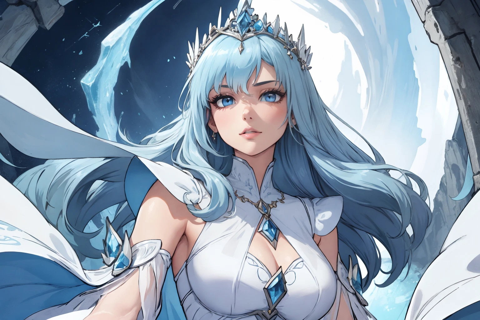 Cover art for Cold as Ice, an ice scenario on AI Dungeon