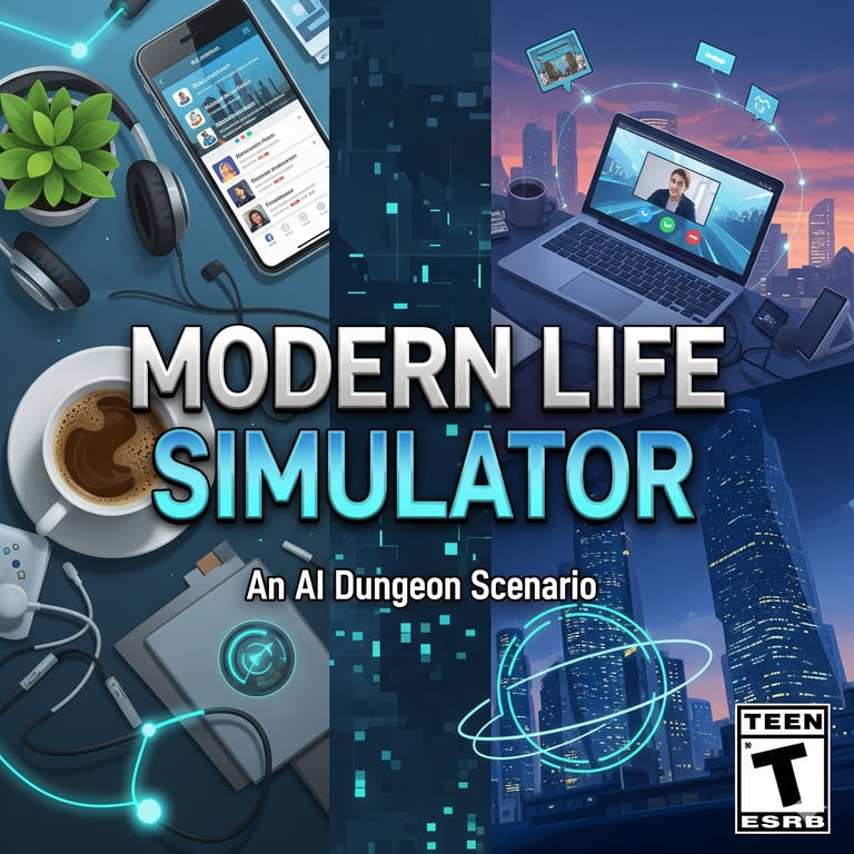 Cover art for IS+AC🔥Modern Life Simulator🔥, a modern scenario on AI Dungeon