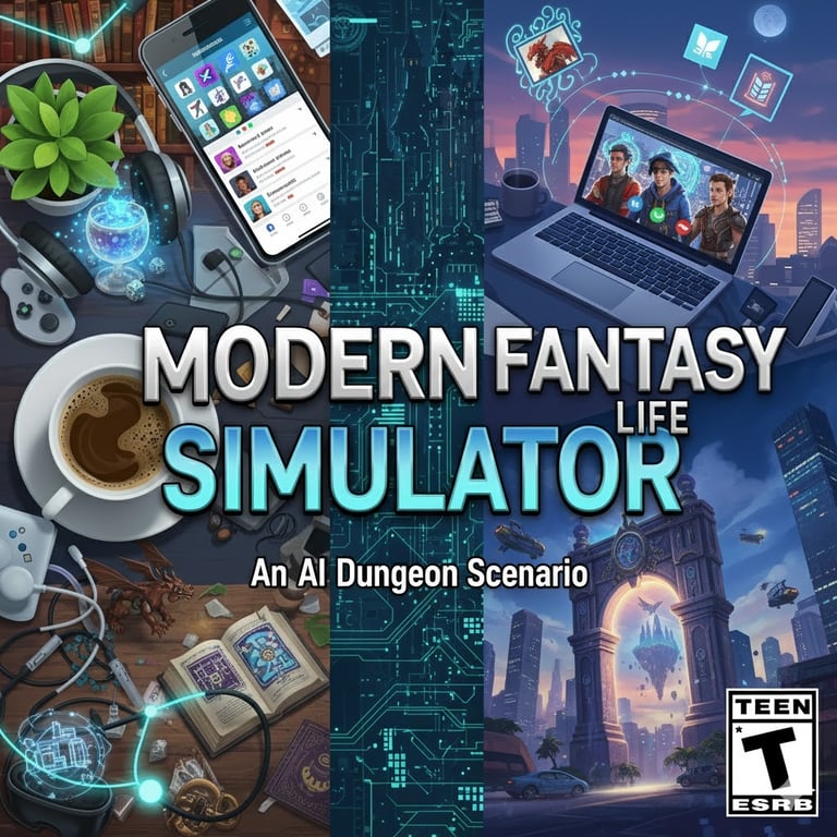 Cover art for IS+AC🔥Modern Fantasy Life Simulator🔥, a modern scenario on AI Dungeon