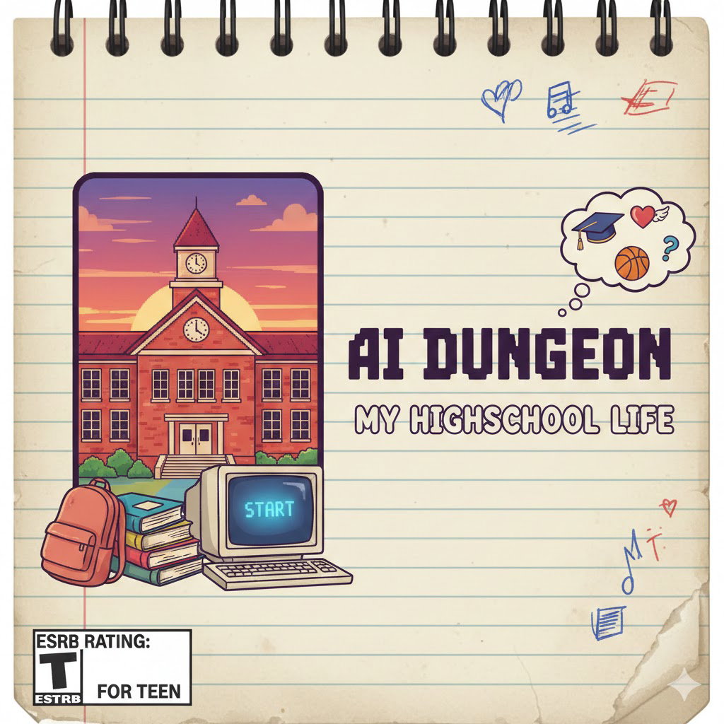 Cover art for AC+IS My Highschool Life, a school scenario on AI Dungeon