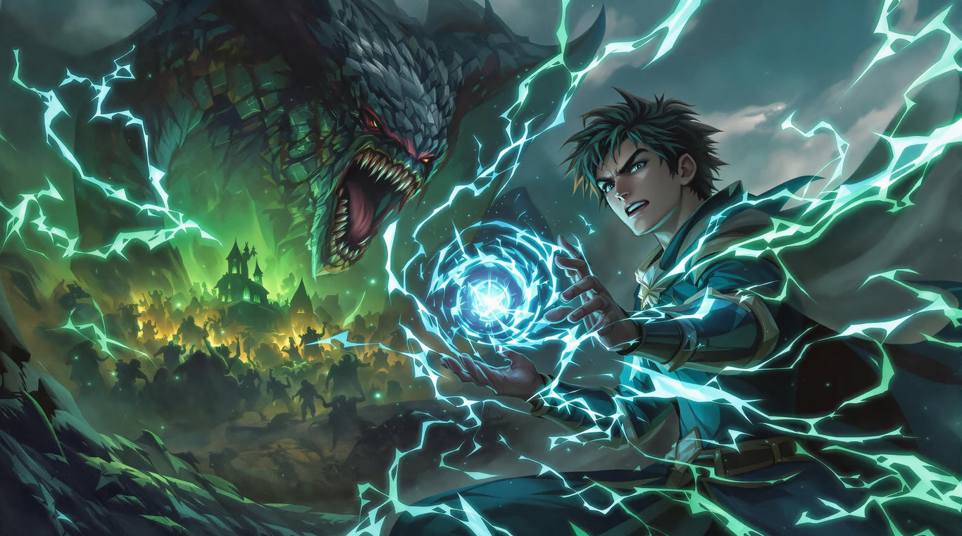 Cover art for In another world with OP powers, a power scenario on AI Dungeon