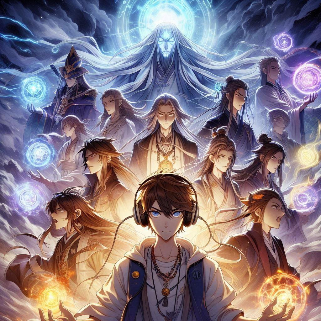 Cover art for low context version: King Shaman : The Battle for Spiritual Harmony, a king shaman scenario on AI Dungeon