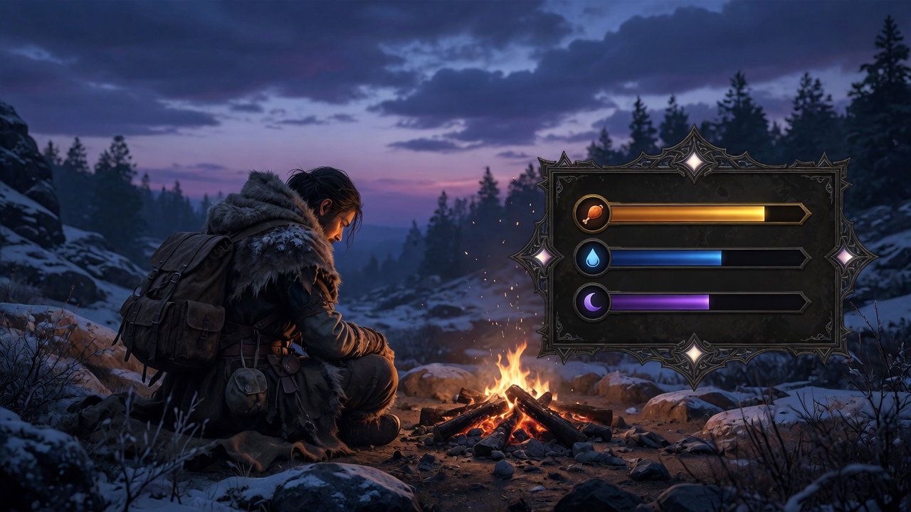 Cover art for Survival Meters, a survival mod on Voyage