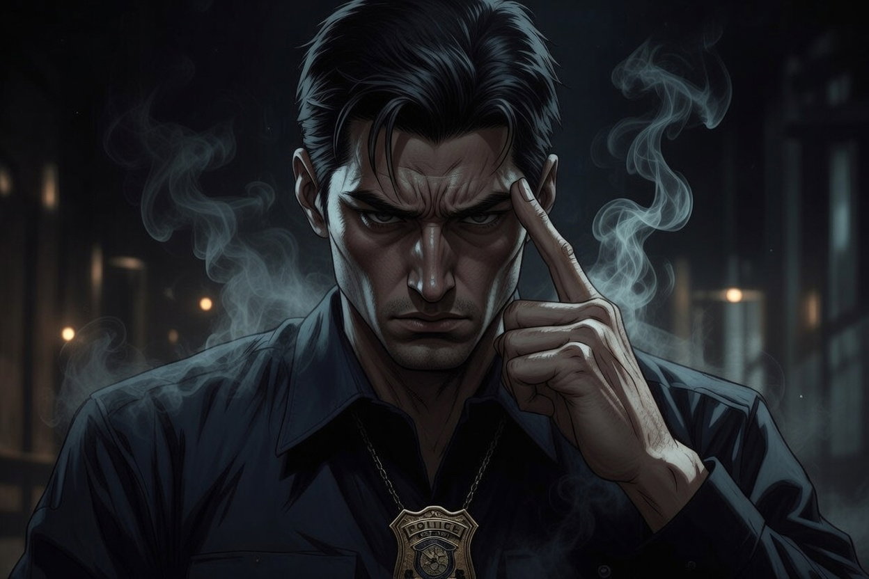 Cover art for Mind on the Case, a science fiction scenario on AI Dungeon