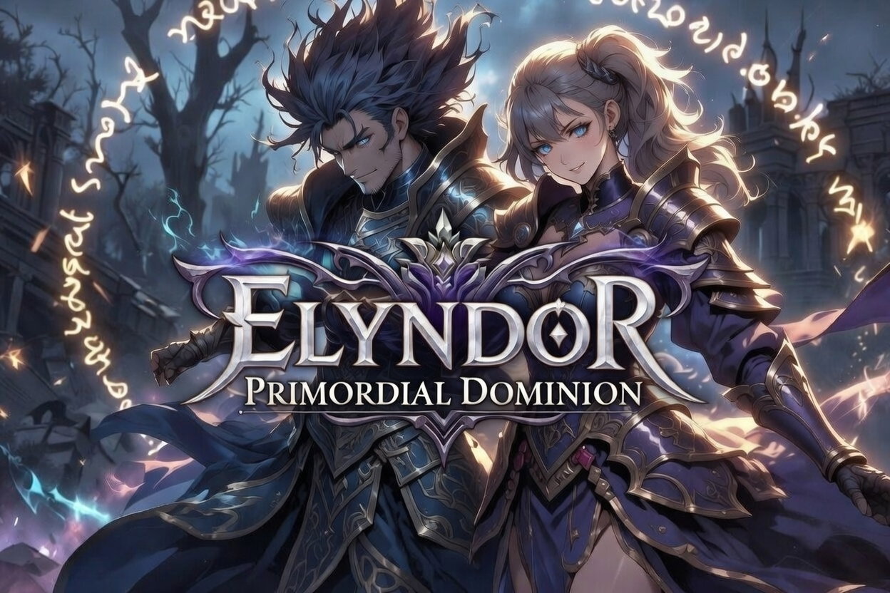 Cover art for Elyndor: Primordial Dominion, a fantasy scenario on AI Dungeon