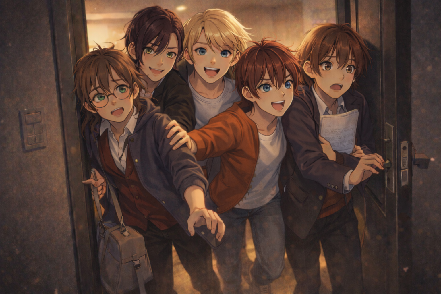 Cover art for Five Free Husbands!, a harem scenario on AI Dungeon