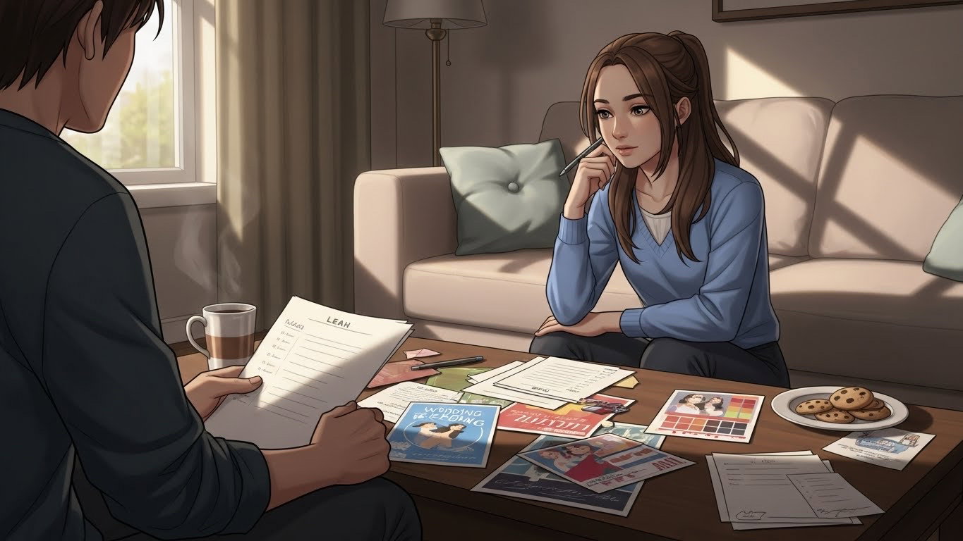 Cover art for Your parents are getting married, a slice of life scenario on AI Dungeon