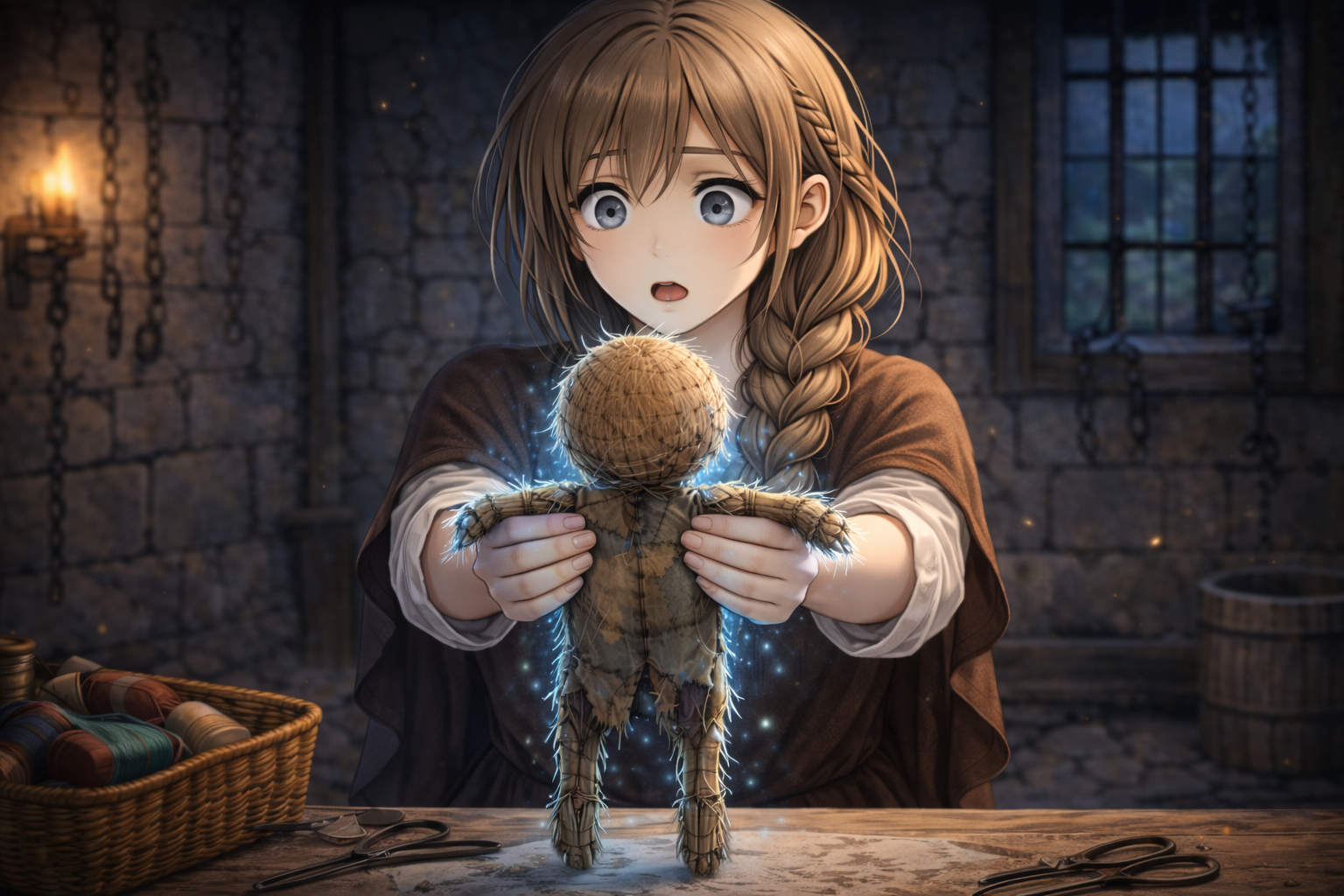 Cover art for Living Straw, a fairytale scenario on AI Dungeon
