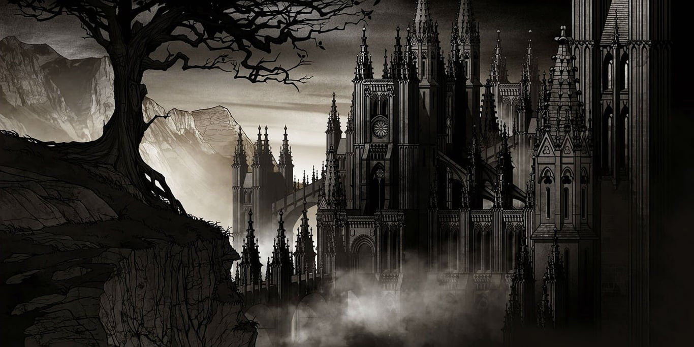 Cover art for Inheriting the Grimwel Fortune, a gothic scenario on AI Dungeon