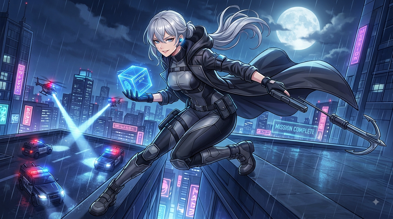 Cover art for The Spy Who Caught Me, a spy scenario on AI Dungeon