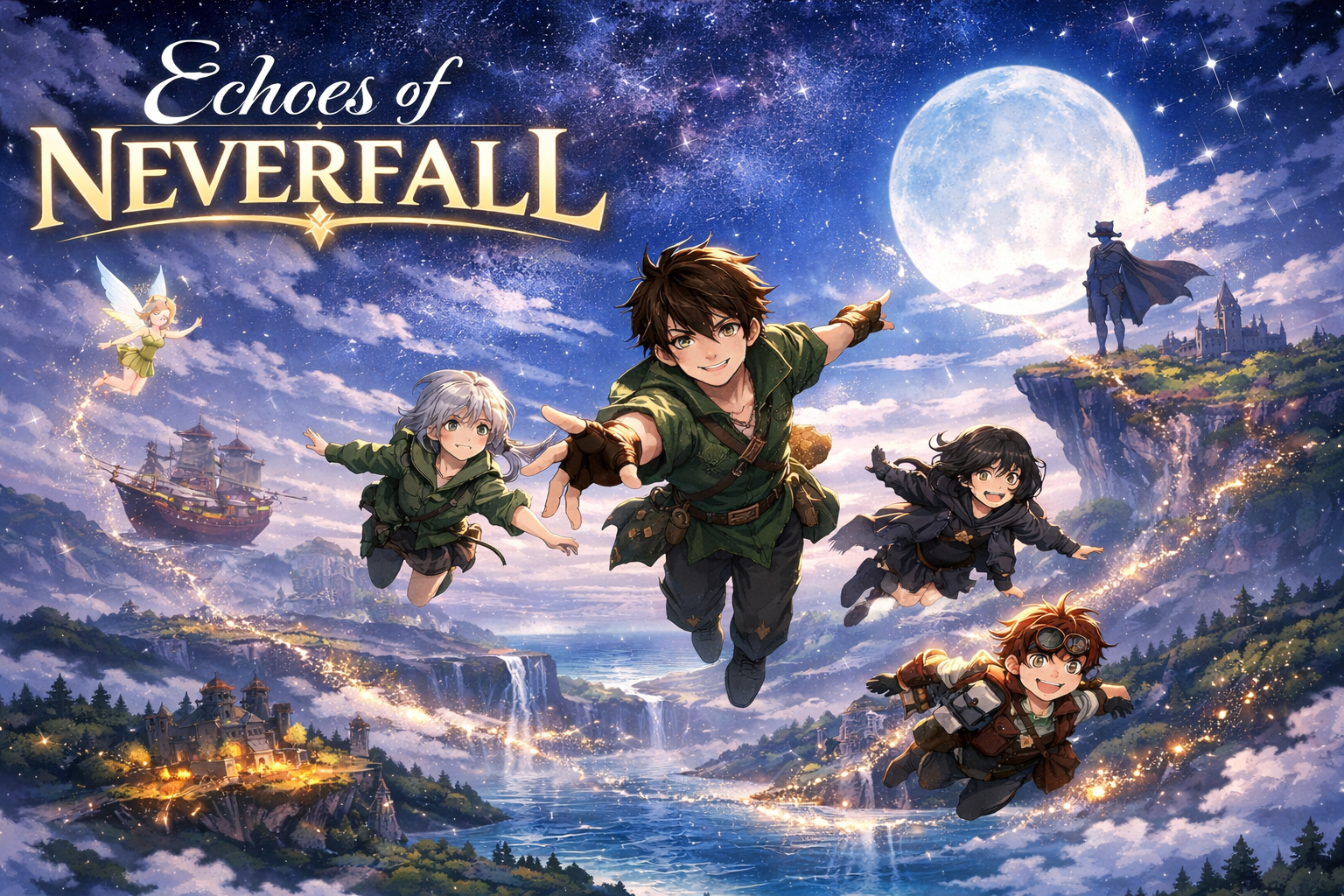 Cover art for Echoes of Neverfall, a fairytale scenario on AI Dungeon