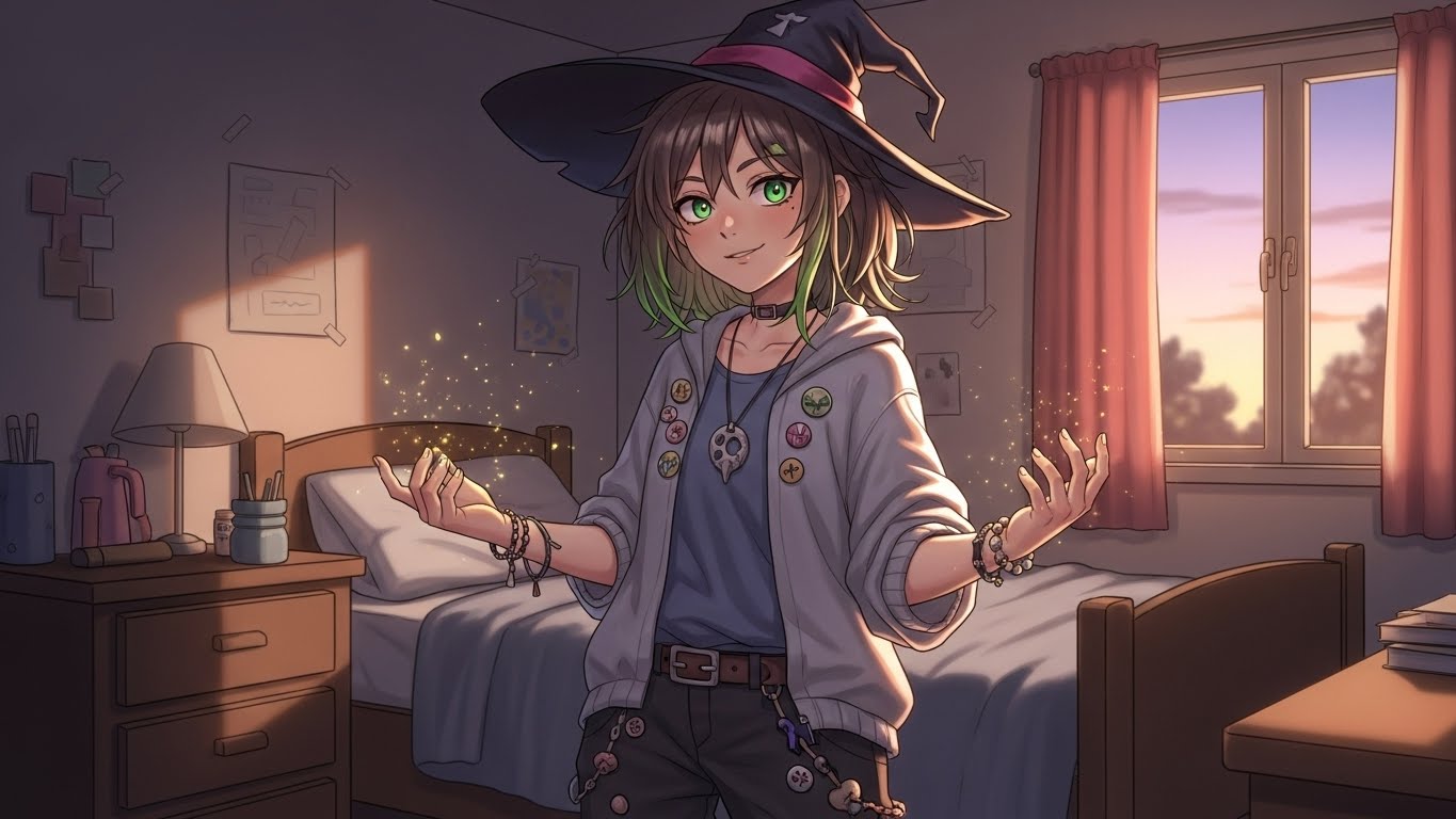 Cover art for You're Her Familiar, a simple scenario on AI Dungeon