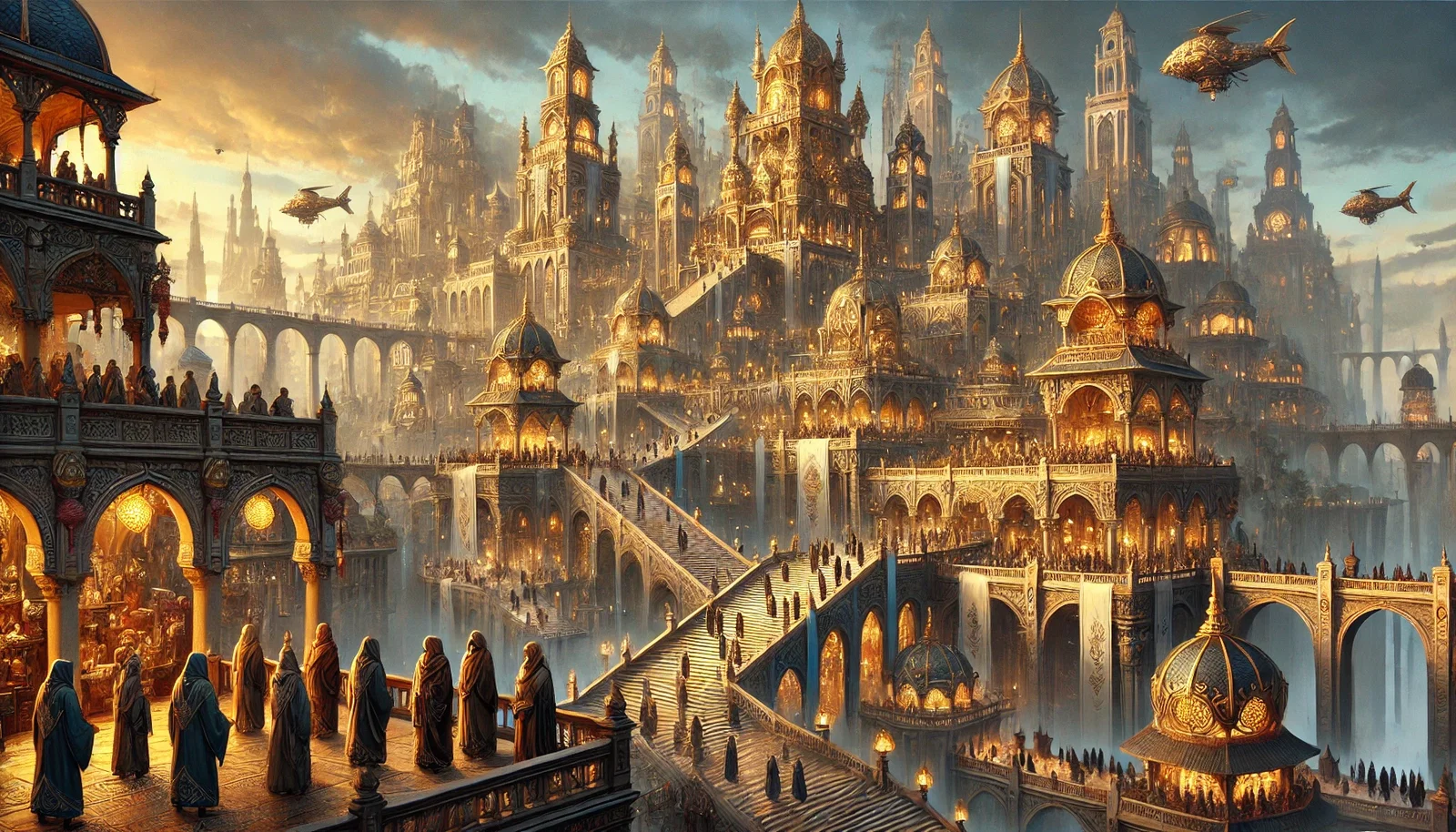 Cover art for The Gilded Accord, a political intrigue scenario on AI Dungeon