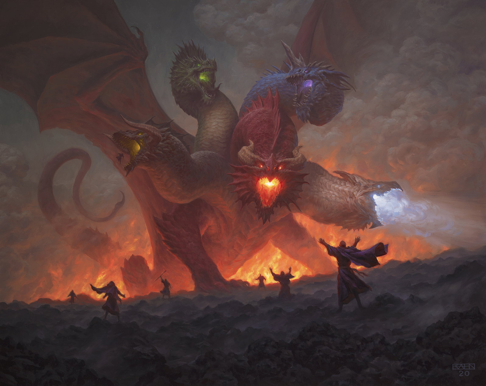 Cover art for The Burning Brand of the Dragon, a dragons scenario on AI Dungeon