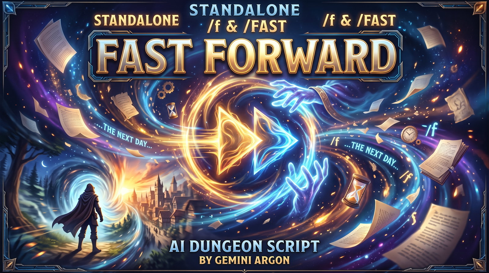 Cover art for Standalone Fast Forward, a script script on AI Dungeon