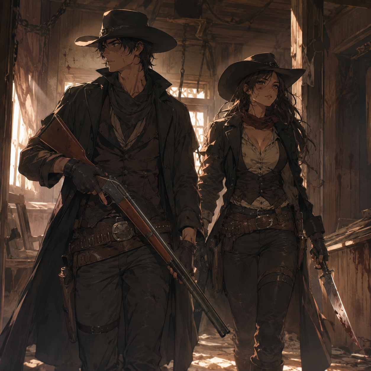 Cover art for Supernatural: Wild West, a supernatural scenario on AI Dungeon