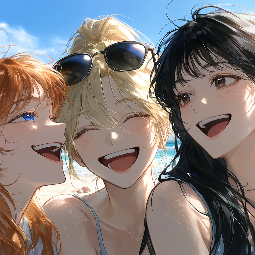Cover art for Spring Break At A Beach house, a slice of life scenario on AI Dungeon