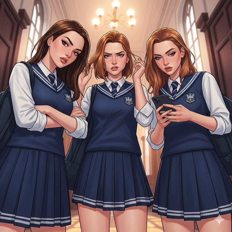 Cover art for Sticking Out In A Private School, a school scenario on AI Dungeon