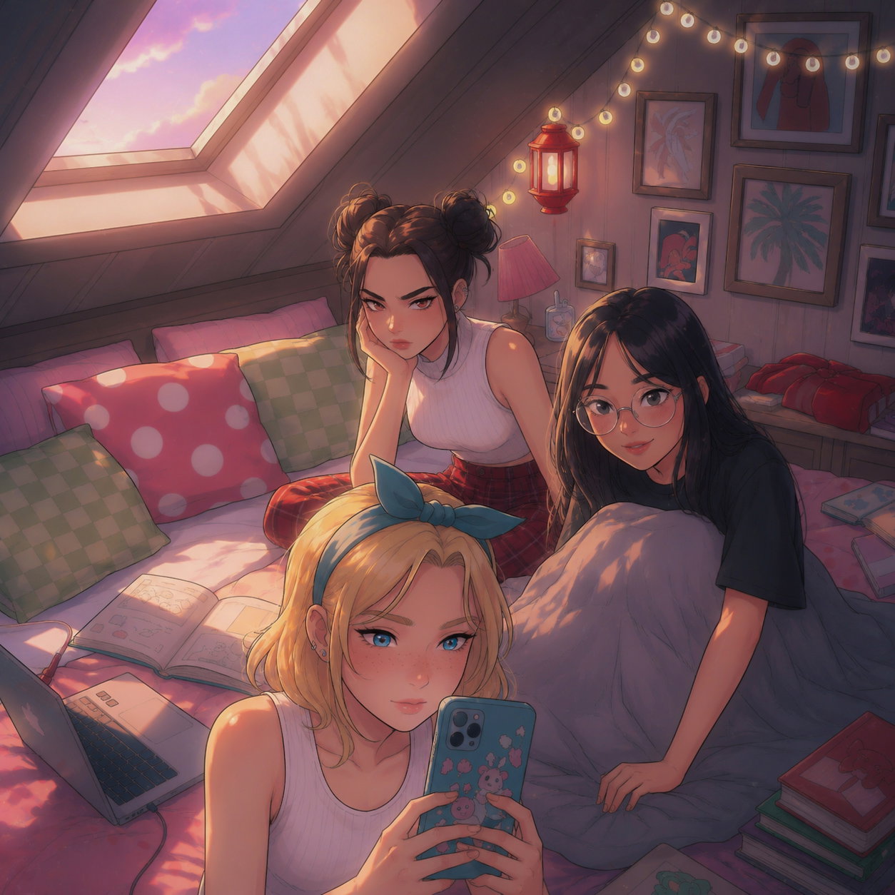 Cover art for Walked Into A Sleepover, a cozy scenario on AI Dungeon