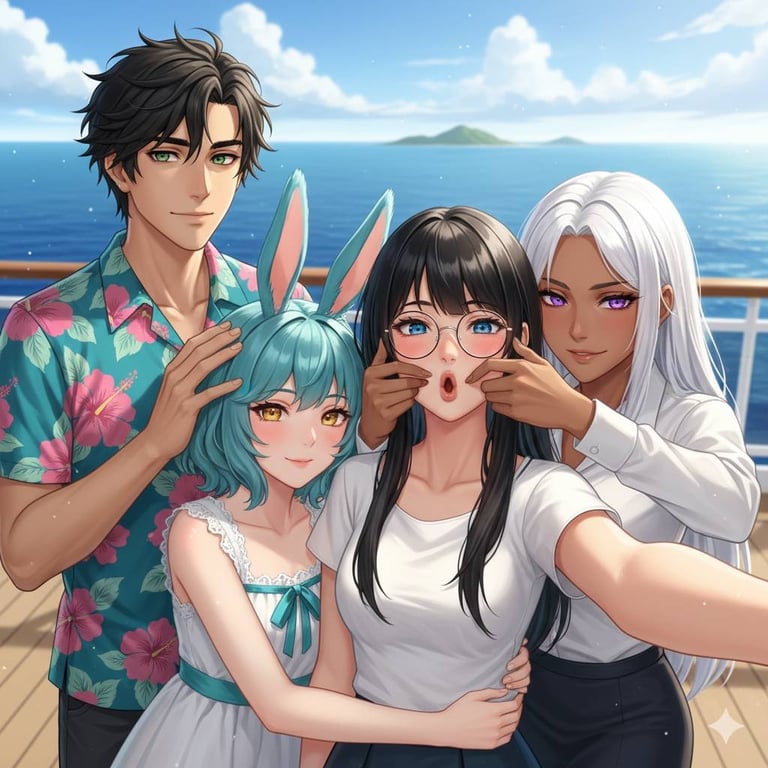 Cover art for Milestone Cruise Trip (1000 followers special), a friends scenario on AI Dungeon