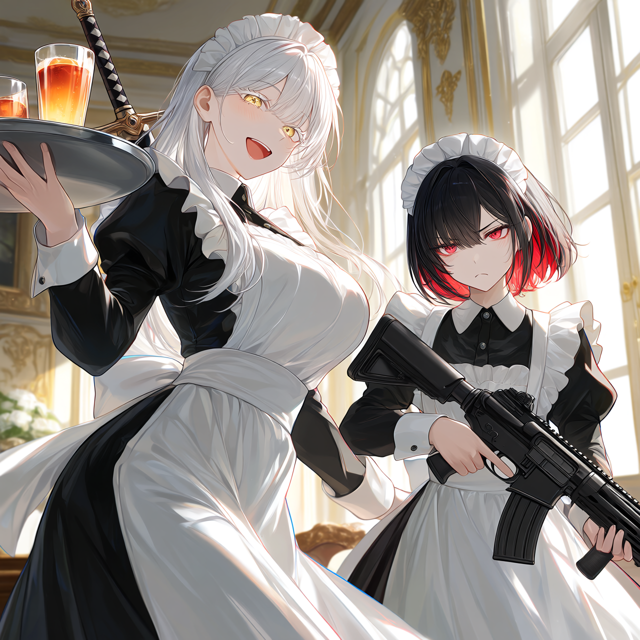 Cover art for Aim To Please, Shoot To Kill, an anime scenario on AI Dungeon