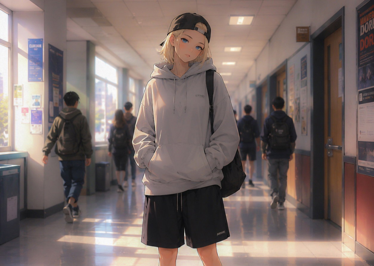 Cover art for I'm not a guy!, a slice of life scenario on AI Dungeon