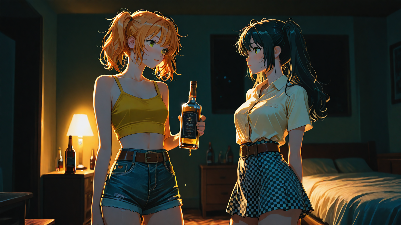 Cover art for They Snuck Into Your Room, a slice of life scenario on AI Dungeon