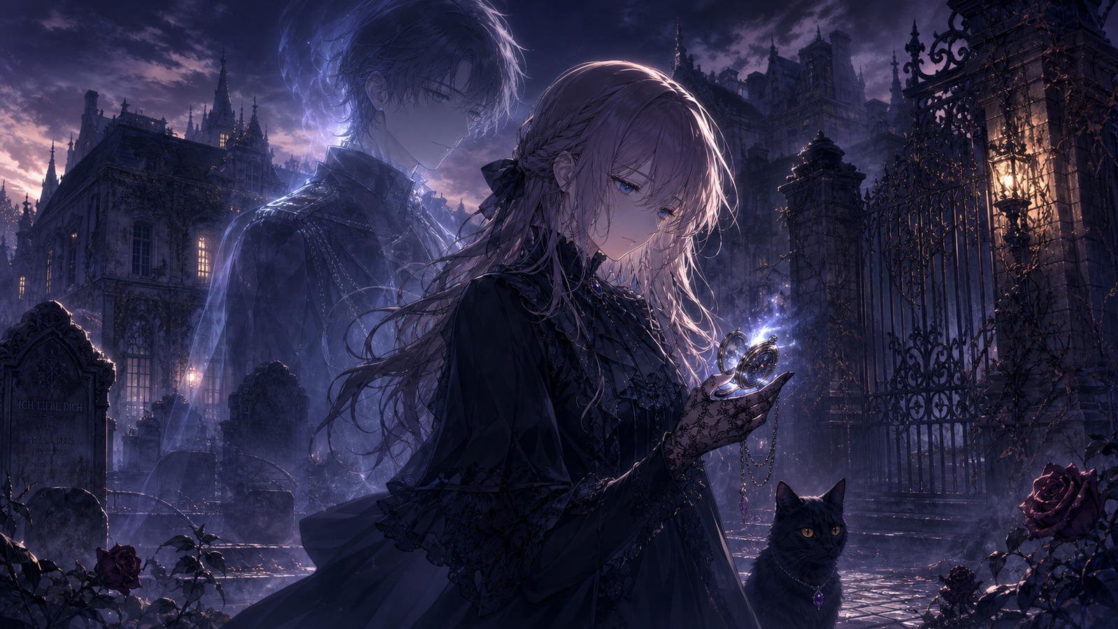 Cover art for ROSEWRAITH: The Bound Heart, a gothic scenario on AI Dungeon