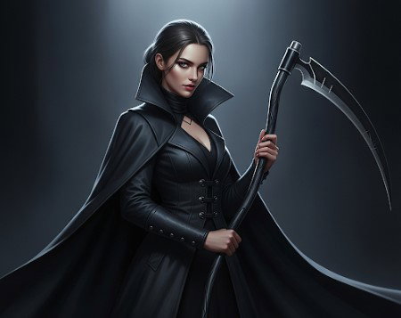 Cover art for Accidentally Engaged to a Reaper, a fantasy scenario on AI Dungeon