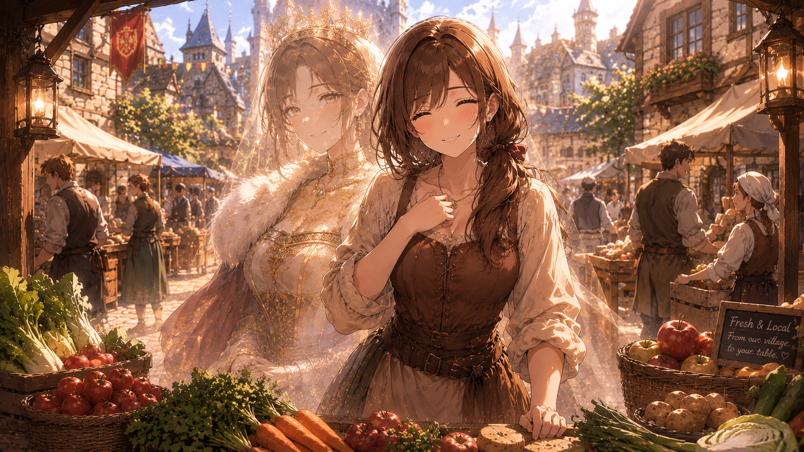 Cover art for My Queen... Is That Really You?, a kingdom scenario on AI Dungeon