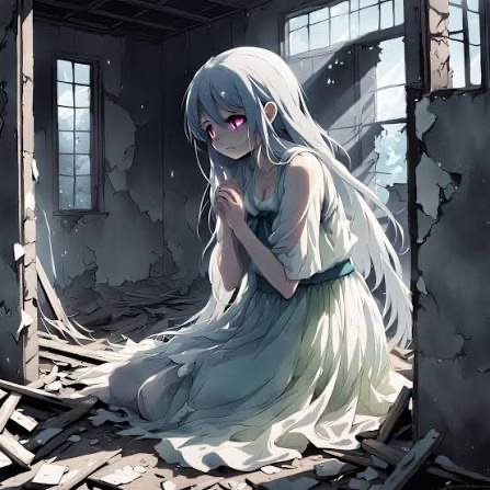 Cover art for Ghost girlfriend , a ghost girl scenario on AI Dungeon