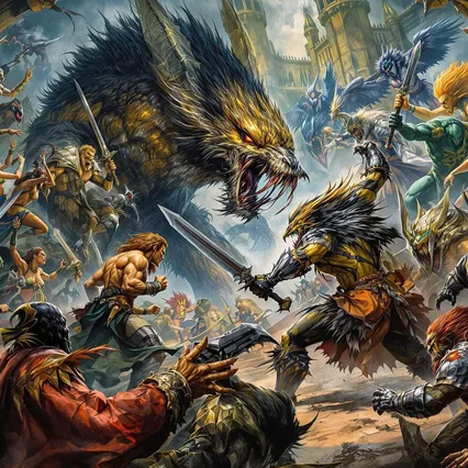 Cover art for Afflicted by elements , a fantasy scenario on AI Dungeon