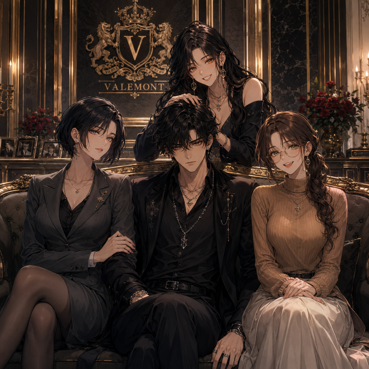Cover art for Your Rich Sisters Love To Spoil You, a family scenario on AI Dungeon