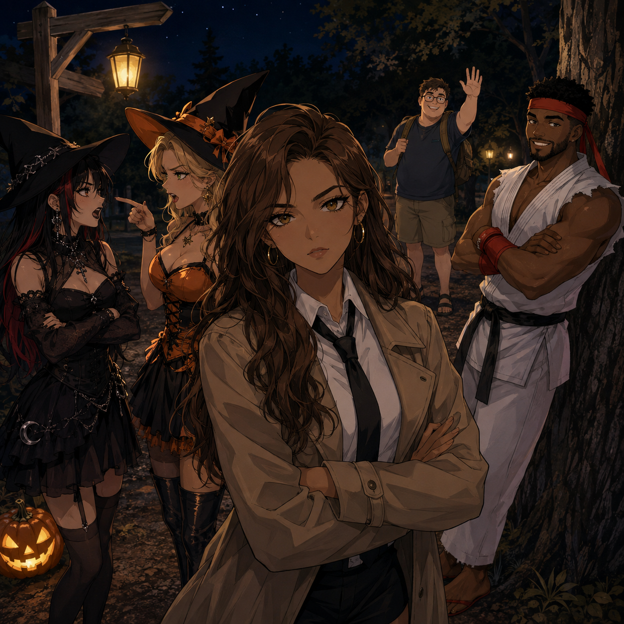 Cover art for Face The Thirteen Haunts Of The Haunted Forest, a horror scenario on AI Dungeon