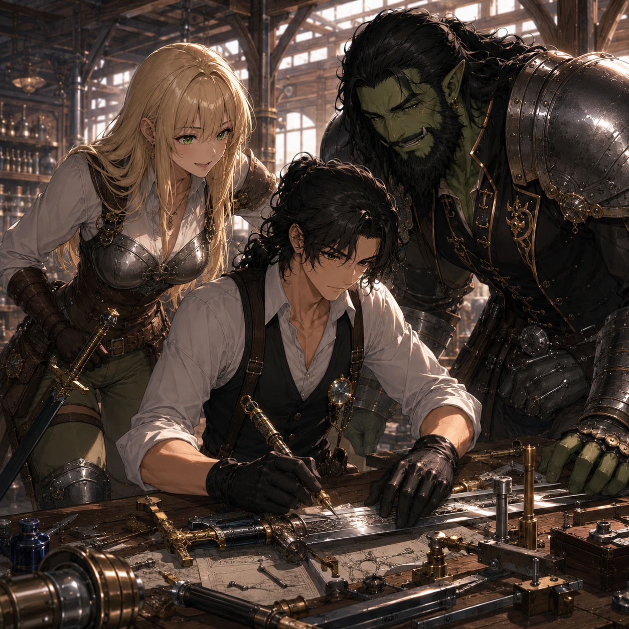 Cover art for The Genius Enchanter - Year One, a fantasy scenario on AI Dungeon