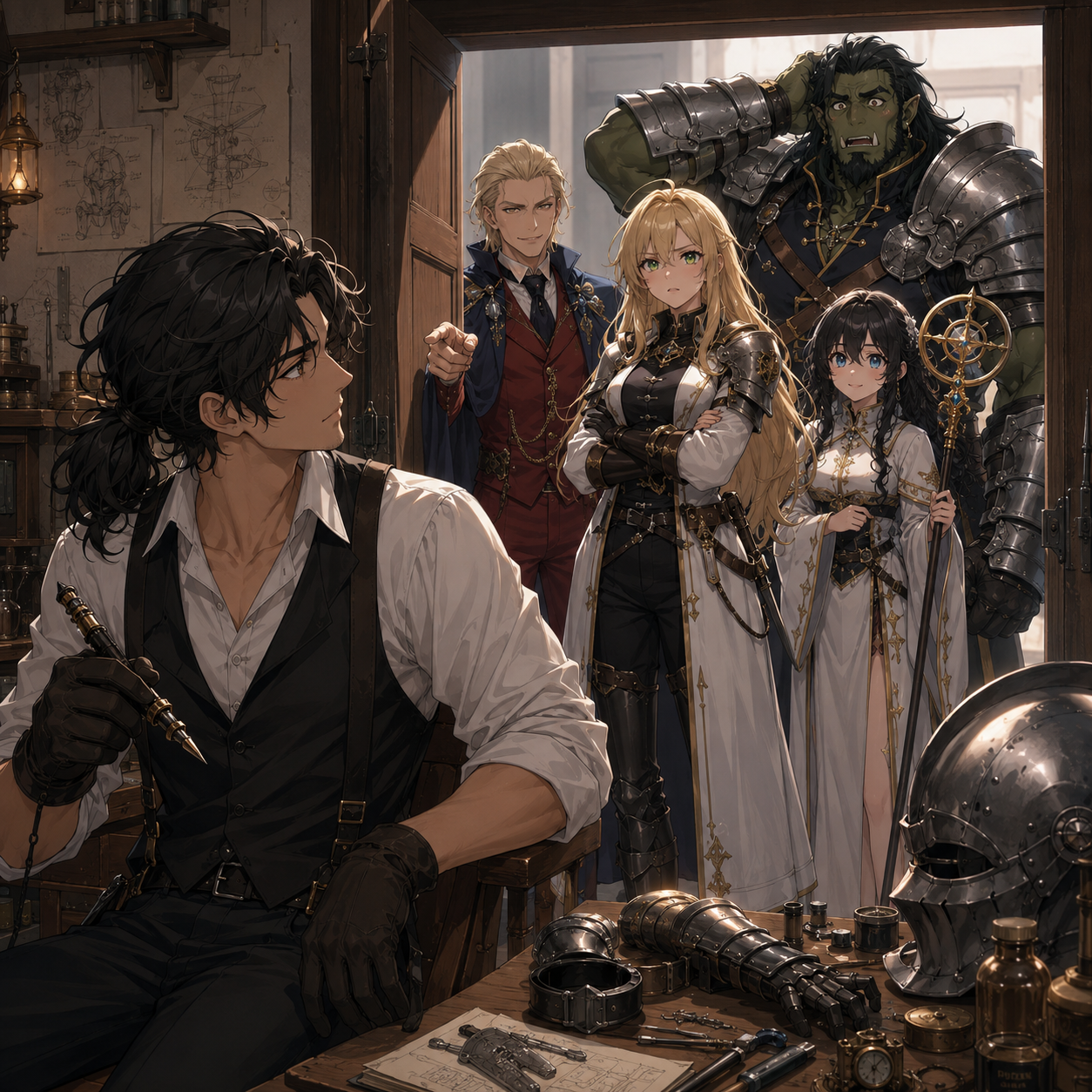 Cover art for Called Useless, But You Are The Genius Enchanter , a fantasy scenario on AI Dungeon